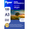 Papel Foto Glossy 120G/M² - A3 - 100 Fls Papel Foto Glossy 120G/M² - A3 - 100 Fls